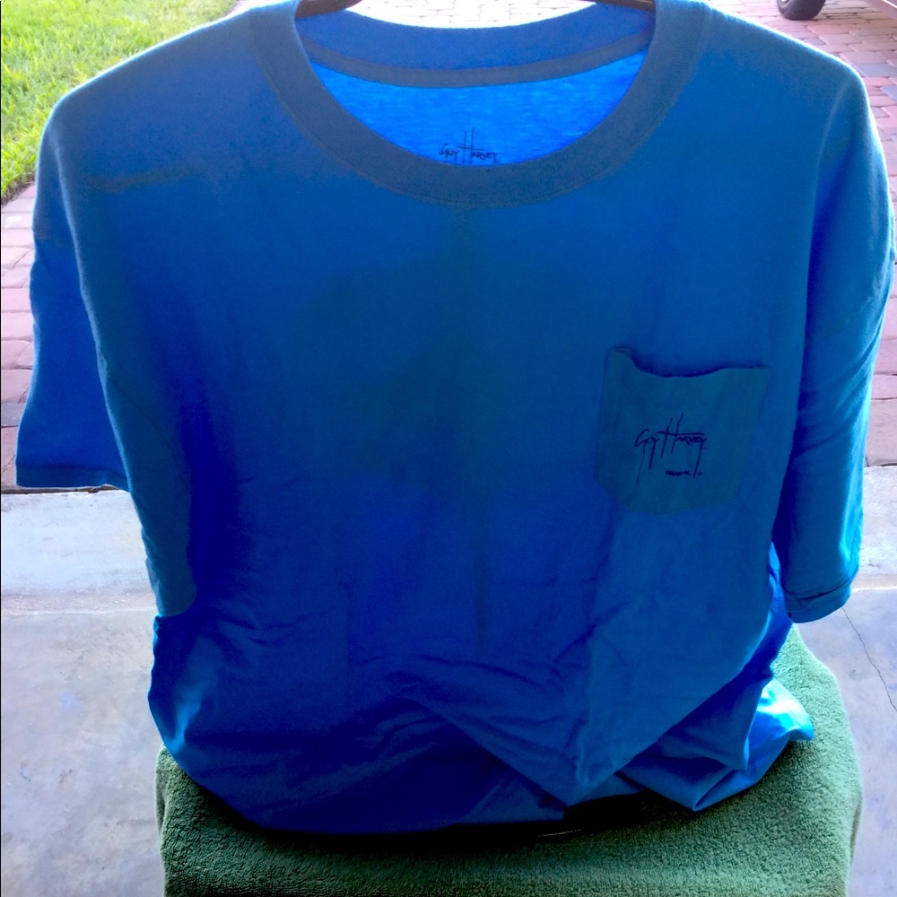 Guy Harvey Men’s Tee, Light Blue 2XL